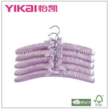 Satin padded hanger with lavender scent, chrome hook